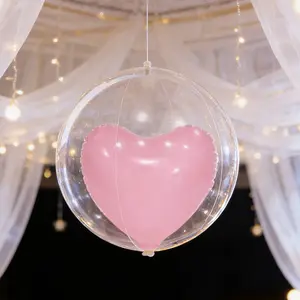 Romantic Heart-Shaped Transparent Balloons, Dual-Layer Design, Easy Inflation & Fixing, Perfect for Couples' Dates & Festive Decorations