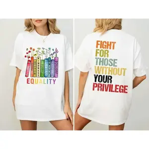 Strive for Equality T-Shirt Promoting Human Rights and Civil Rights Without Privilege or Discrimination