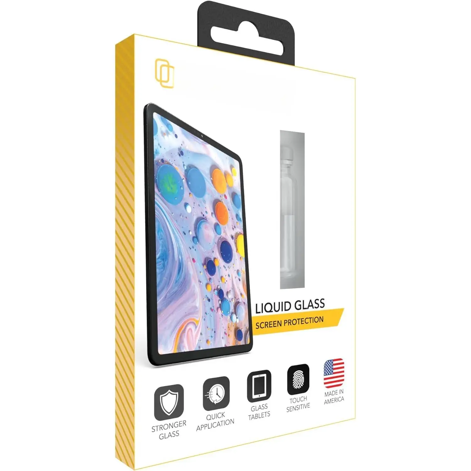 Liquid Glass Wipe On Nano Screen Protector | Universal Screen Protector for 4 Phones or 1 Tablet | Scratch and Shatter Protection |