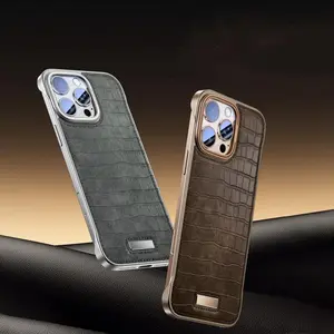 Crocodile Pattern Phone Case, 1 Count Ultra-Thin Fashion Phone Protector Cover, Phone Accessories Compatible with iPhone 16 16 Pro 16 Pro Max 15 14 Series