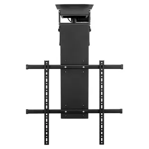 Motorized Ceiling TV Mount, TV Wall Mount for 32 to 70 Inch TV, Electric Adjustable Ceiling TV Mount, Motorized Flip Down TV Mount Bracket with Max VESA 24 x 24 in, Fits TVs Up to 110 lbs
