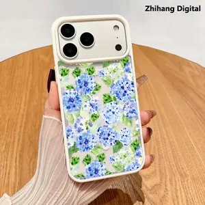 Premium Magnetic Phone Cases for iPhone 17 Pro Max Air 16 Plus 15 14 13 12 11 Blue Hydrangeas Flower y2k cased MagSafe Ready, Anti-Fall, Springtok and Ultra-Thin Design |   Perfect for Everyday Use Protector Screen Protector Aesthetic Resistance