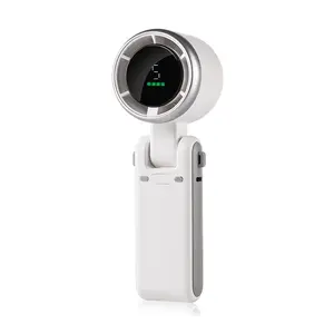 USB-C Charging Handheld High Speed Fan, 5-speed Wind Speed Fan, Foldable & Hanging Neck Fan Suitable for Family, Travel, and School, Handheld Cooling Fan, Portable Multifunctional Fan, Rechargeable Fan