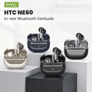 HTC NE60 Wireless Earbuds Bluetooth 6.0 Earphones Waterproof Wireless Earphones, Suitable for Office, Sports, Study and Audio Calls, Built in Microphone In Ear Earbuds, Gaming Bluetooth Headphones