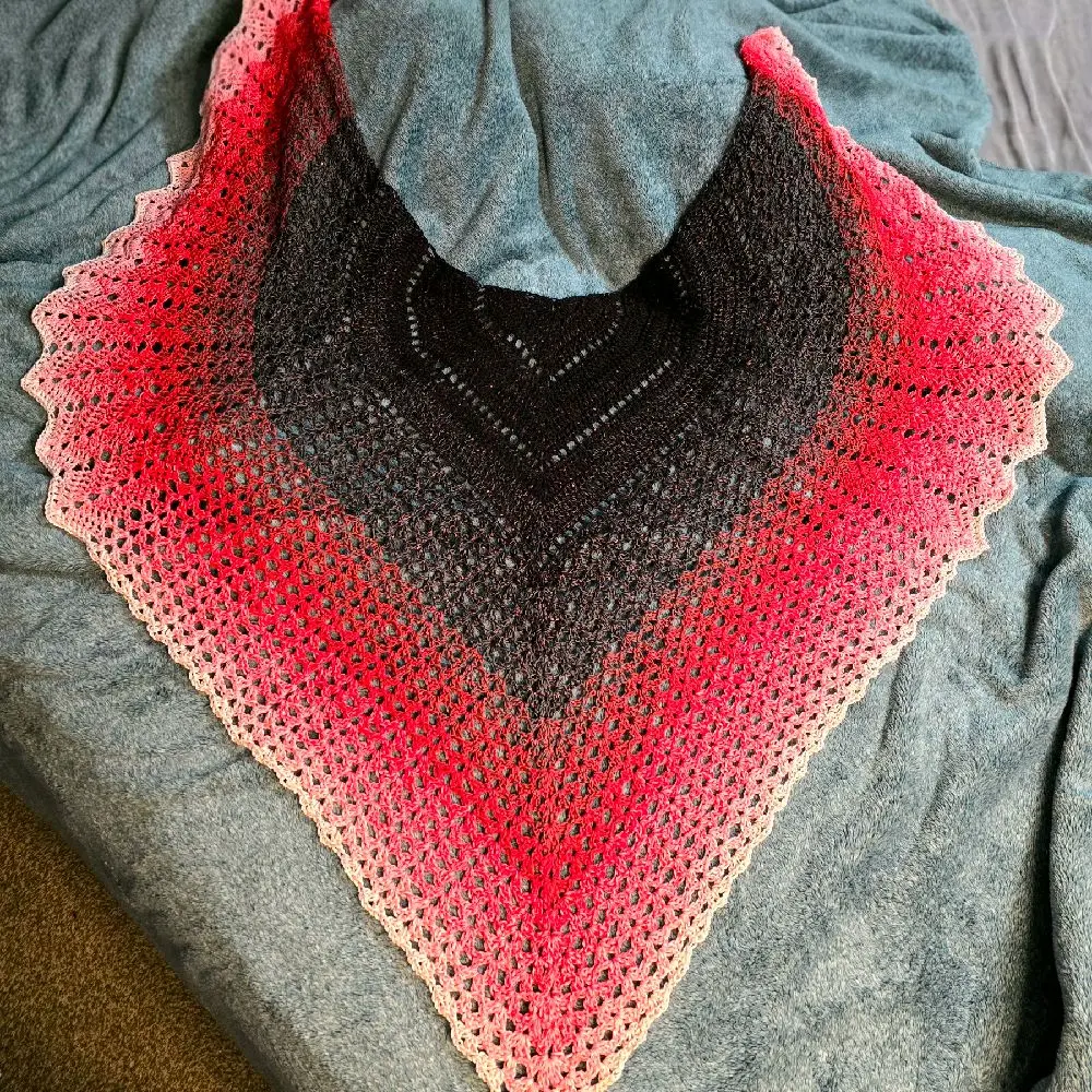 handmade crochet shawl