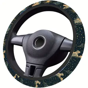 1pc 1.6 x 15 inch Summer starry sky Pattern car steering wheel cover, non-slip and comfortable, Automotive, Car accessories, no inner ring, easy to install and remove, suitable for all car models, a gift for car enthusiasts, 1227CYJ
