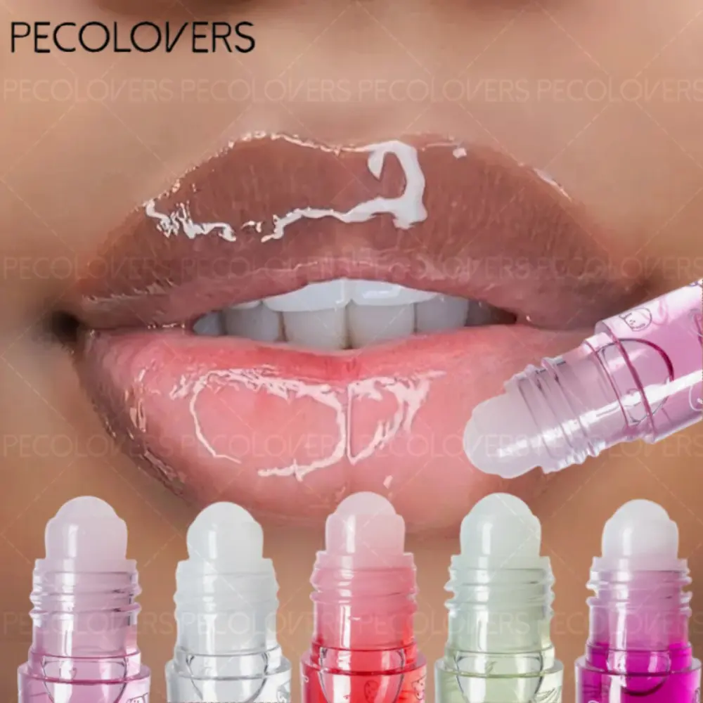 Roll-on Lip Oil Hydrating Lip Balm Liquid Nourishing Roll-on Lip Oil Colorless Transparent Fruit Avocado Lip Oil New Valentine's Day Gifts Moisturizing Lip Oil Lip Hydration Lip Care