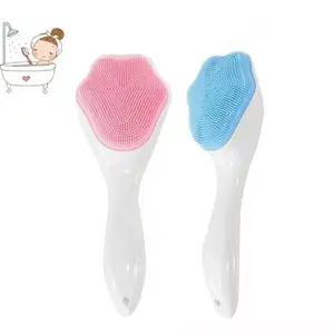 Face Scrubber, Facial Exfoliator, Face Scrub Brush, Soft Face Brush, Silicone Facial Cleansing Brush, Face Exfoliator Blackhead Acne Pore Cradle Cap Face Wash Brush for Deep Cleaning Skin Care