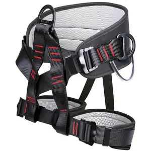Climbing Harness,Safety Harness(ANSI & ASTM F1772–17 certification)Thickened Waist Protection, Half-Body Support, and Durable Gear for Roofing, Rock Climbing, Cleaning, Rappelling, Tree Climbing, and Outdoor Adventures