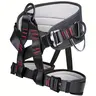 THOEDPRIX ANSI & ASTM F1772-17 Certified Adult Half-Body Climbing Safety Harness, Sports Equipment with Thick Waist Protection, 2 Heavy-Duty Gear Hooks, Adjustable Straps, Polyester Fiber, 2.2 lbs, 300 kg Load, 70–130 Cm Fit for Rock Climbing, Maintenance