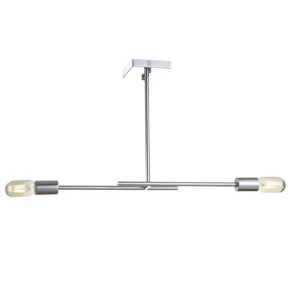 JONATHAN Y Turing 30.5" Height Adjustable Metal LED Linear Pendant, Indoor Height Adjustable Lamp