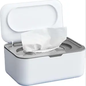 Wet Wipes Dispenser, Reusable Wet Wipes Storage Box, Desktop Tissue Box, Wet Wipes Dispenser for Home Office, Desk Organizer