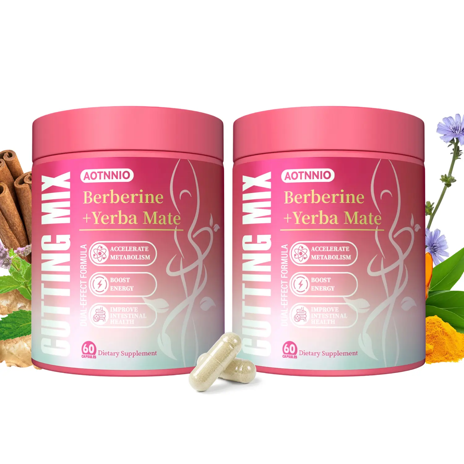 Active Lifestyle Wellness Supplement 60 Capsules | Berberine, Chromium, Yerba Mate, Magnesium & 5-HTP | Supports Gut Health, Energy & Active Living | For Men & Women