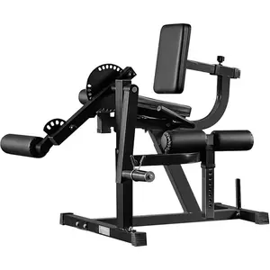 Leg Extension and Curl Machine, Lower Body Special Leg Machine, Adjustable Leg Exercise Bench with Plate Loaded, Leg Rotary Extension for Thigh, Home Gym Weight Machine