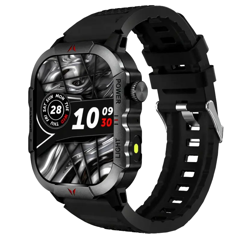 2026 New 2.01" HD Smartwatch for Men, Bluetooth Call & Dial Integration, Fitness Tracker with Many Sports Modes, AI Voice Control Support, LED Lighting Effect, Multi-Function Design, Android & iPhone Compatible, Includes Silicone Straps and 2 Extra Bands