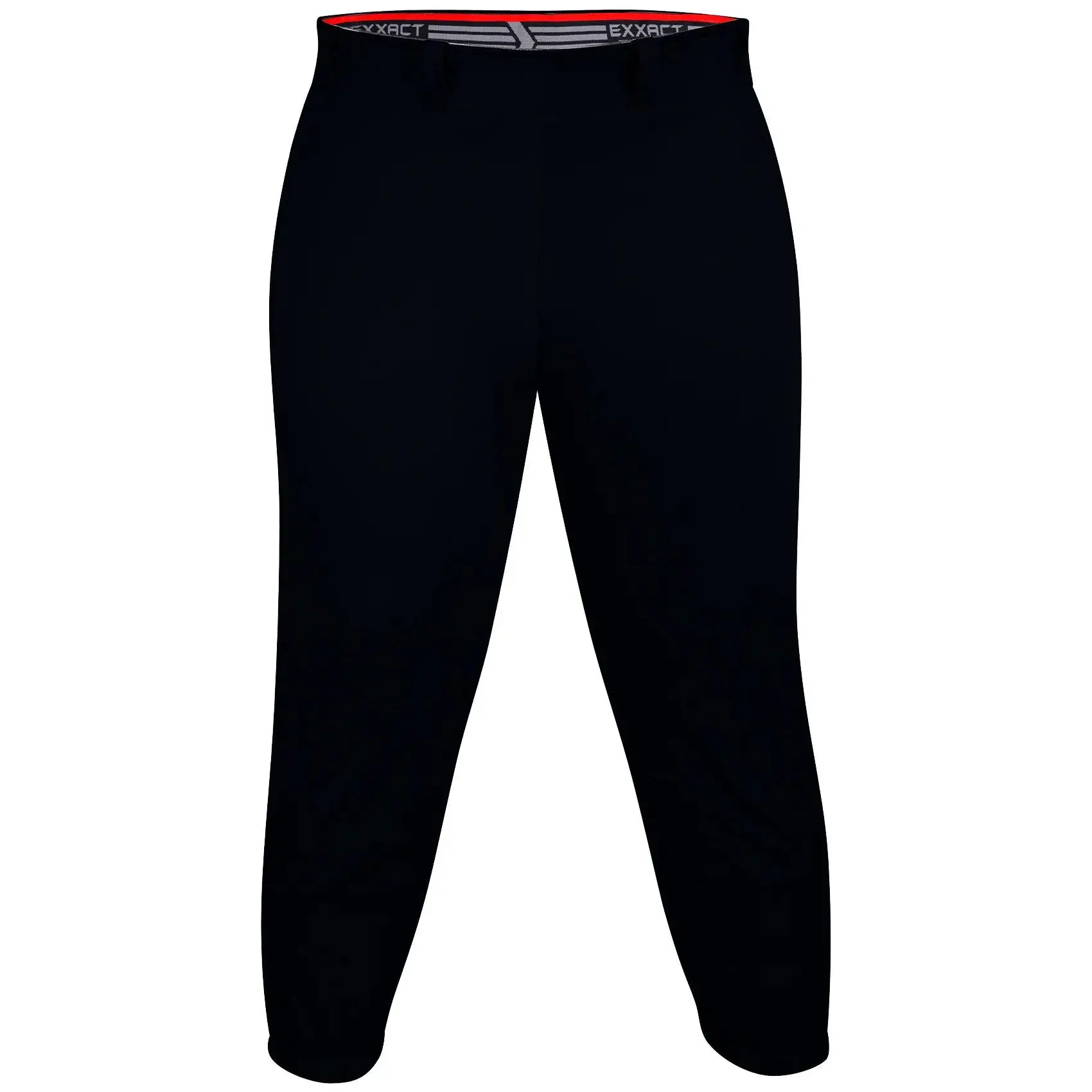 Exxact Sports Women's Low-Rise Fastpitch Knicker Athletic Bottoms, Breathable 4-Way Stretch Fabric, Reinforced Knees, Softball Gear, Belt Loops, Adjustable, Knicker Cut, Poly-Spandex, Elastic Waist, Female, Baseball & Softball