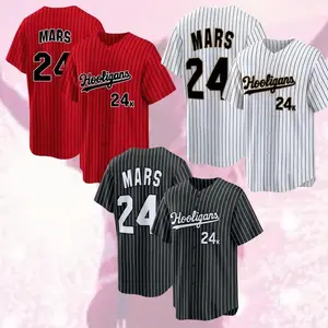Baseball Jersey Mars 24K, Hooligans Style Jersey, Tour Outfit 2026, Unique Gift Idea For Fan, All Over Print