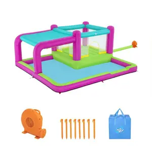 Bestway H2OGO! Bouncin' Bay Kids Inflatable Mega Water Park Outdoor Splash Pool Bestway H2OGO! Bouncin' Bay Kids Inflatable Mega Water Park Outdoor Splash Pool