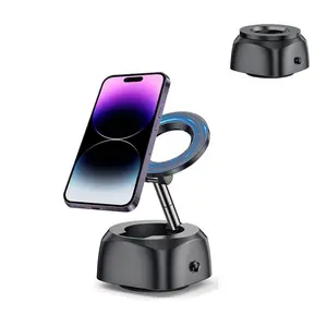 Vacuum Magnetic Automatic Foldable Car Holder, Electric Holder, Phone Stand, Car Phone Mount for Most Smartphones, Car Navigation Bracket with 360° Rotation Suction Cup, Cellphone Phone Holder for Car, Car Accessories, Men Gifts