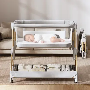Angelbliss 3-in-1 Multifunctional Baby Bassinet One-Click Fold & Portable | Bedside Sleeper Must-Have | New Parent Essential