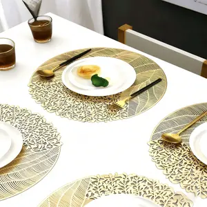 6 Pieces of Heat-Resistant Washable PVC Placemats, Kitchen Decorative Placemat, Indoor/outdoor Table Mats for Home, Kitchen, Camping, Weddings & Parties