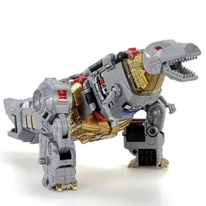 BPF 05 Grimlock Transformation Dinoking Volcanicus Tyrannosaurus Rex Tyrone Cable Dinobots 5IN1 Action Figure Robot  Toys