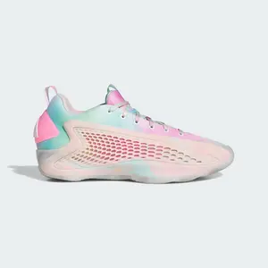Adidas Anthony Edwards 1 Low Shoes JR3915 Cloud White Acid Orange Bliss Pink Signature Basketball Shoes with BOOST Midsole and Lightstrike Cushioning