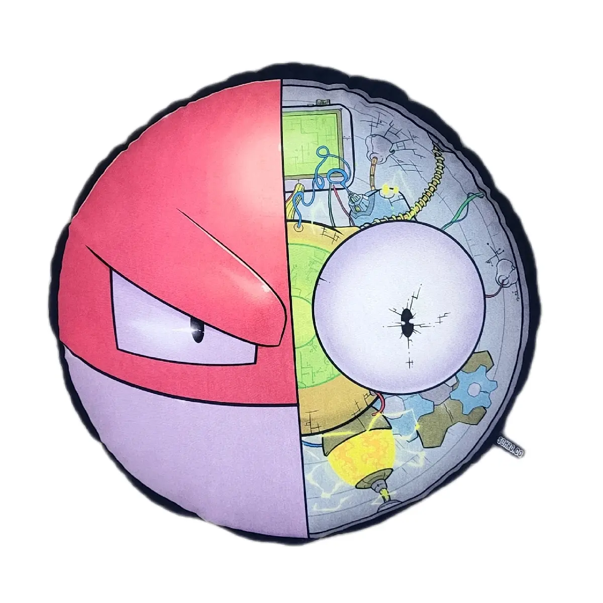 Pokey Anatomy Pillow | Unique Voltorb Poké Pillow | Unique One-of-a-kind Fan Custom Plush
