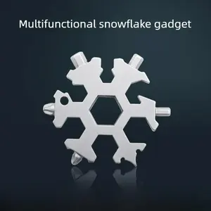 Multi-functional key snowflake wrench, multi-purpose electrician tool, universal portable screwdriver