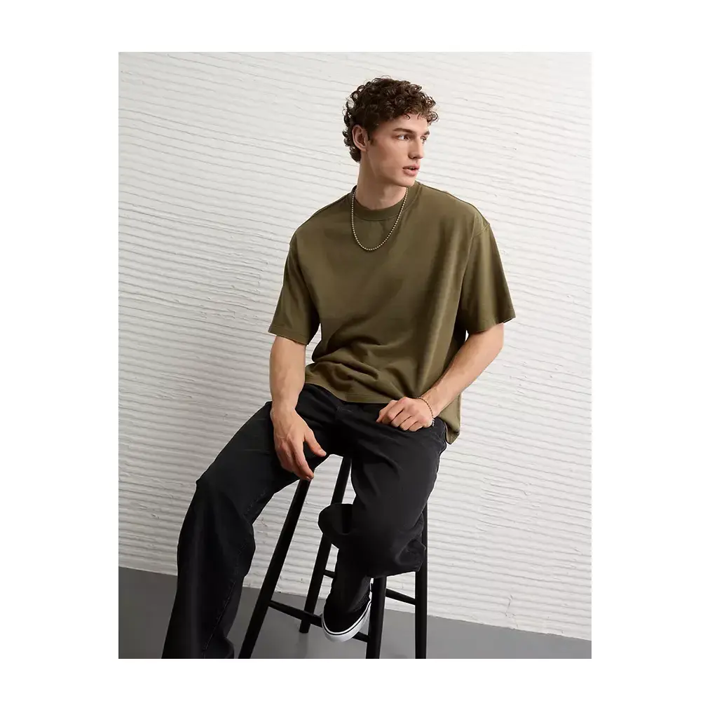 AE Boxy Fit Sueded Jersey T-Shirt