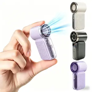 Mini Handheld Fan with LED Display – 6-Speed Turbo Pocket Fan for Women. USB Rechargeable, High-Speed Cooling for Travel & Makeup. Perfect Gift. Portable Refrigeration