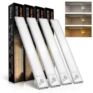 8PC cabinet lighting equipment, a 1500-milliampere rechargeable wireless sensor lamp with motion sensing function, featuring magnetic design, suitable for kitchens, cloakrooms, stairways and other places