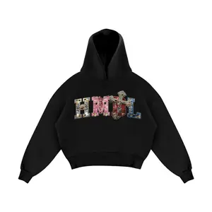 Jesus is King Hmbl Hoodie - Black Pullover with Colorful HMBL Design Sweatshirts Long Sleeve Tops Casual