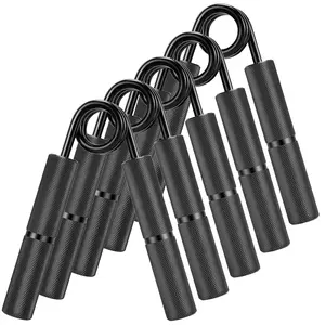 Grip Strength Trainer 5 Pack - 100-300 lbs Resistance - Metal - Non-Slip Hand and Finger Exerciser Set for Hand Extension, Forearm Exercise, Improve   Training Performance
