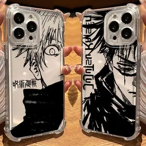 Anime Jujutsus Kaisens Gojo Phone Case for IPhone 17 16 15 14 13 12 11 Pro Max Plus Air Shockproof Transparent Cover Smartphone Cellphone Protection Protective Casing Screen Protector Tmsj-265Tms2401Y3