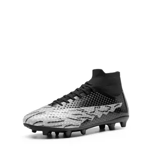 DREAM PAIRS Men's Soccer Cleats Lightweight Football Cleats Professional Training High-top Soccer Shoes