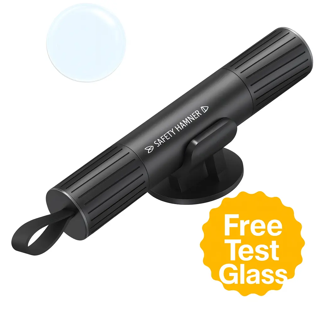 2026 Upgraded Car Safety Hammer – Compact Hidden-Tip Glass Breaker & Seatbelt Cutter, Works Underwater, Essential Vehicle Emergency Tool & Gift for Drivers, Car Accessory, Cars/Suvs