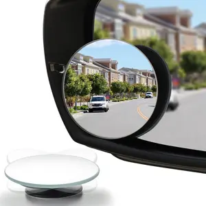 Car Blind Spot Mirror, 360° Adjustable Angle Car Side Mirror, Ultra-thin Glass Convex Rearview Mirror, Universal Car Exterior Accessories