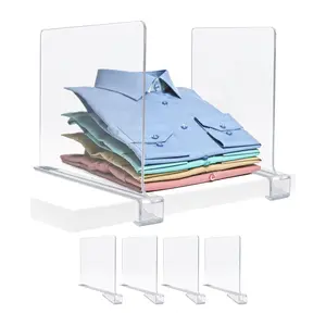 Sorbus Acrylic Shelf Dividers - 4 Set