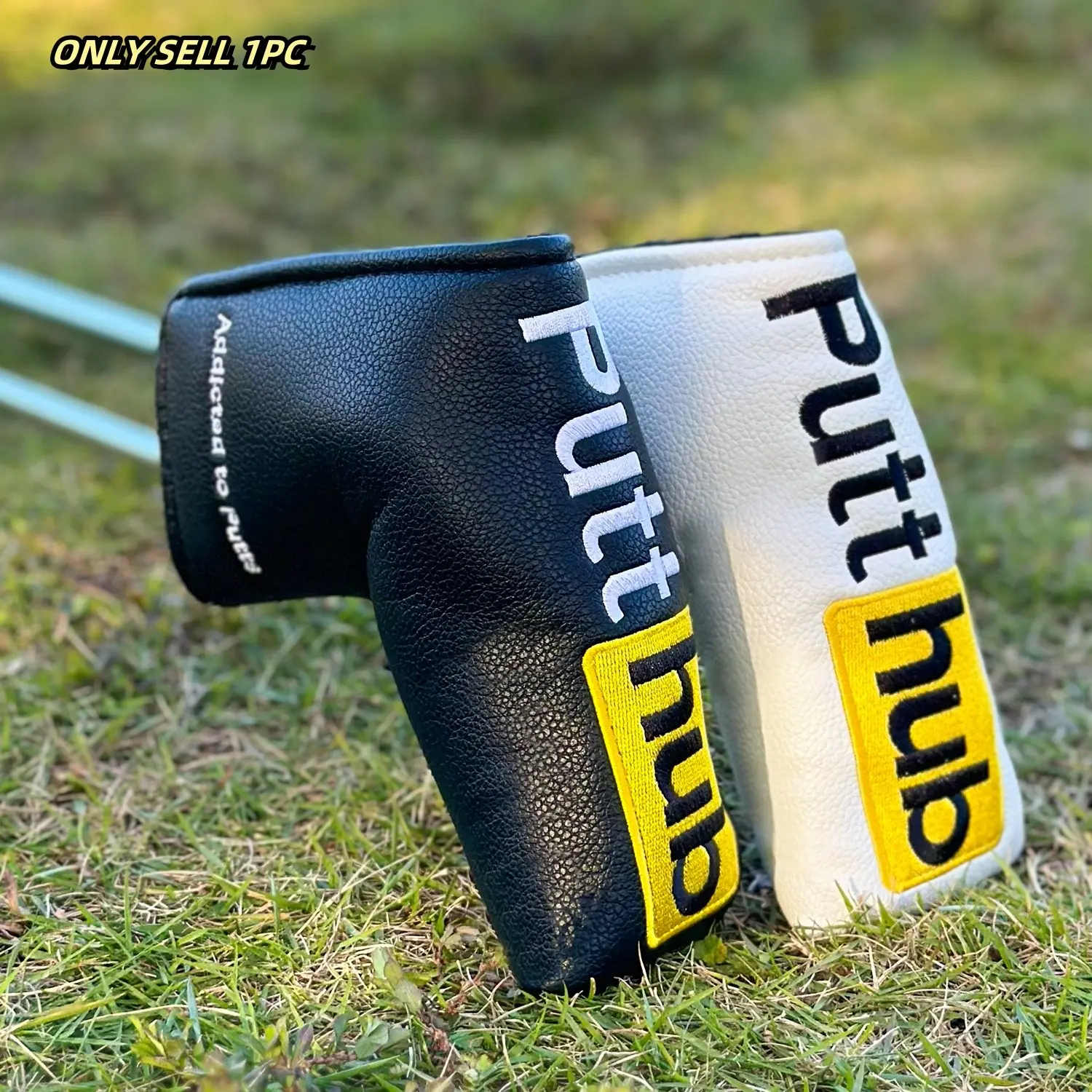 HUB Letter Design Golf Putter Cover, Golf Accessory, Durable Golf Club Protective Cover, Easy to Use, Suitable for All Genders, Outdoor Enthusiasts