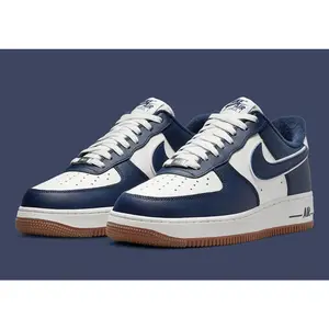Men's Nike Air Force 1 Low "Navy/White/Gum"  DQ6959-101 Fashion Athletic Sneaker