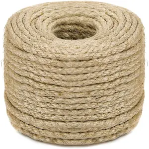 Sisal Rope for Cat Scratching Post Tree Tower Replacement for Repairing Recovering or DIY Scratcher (Natur, 4mm 50ft)