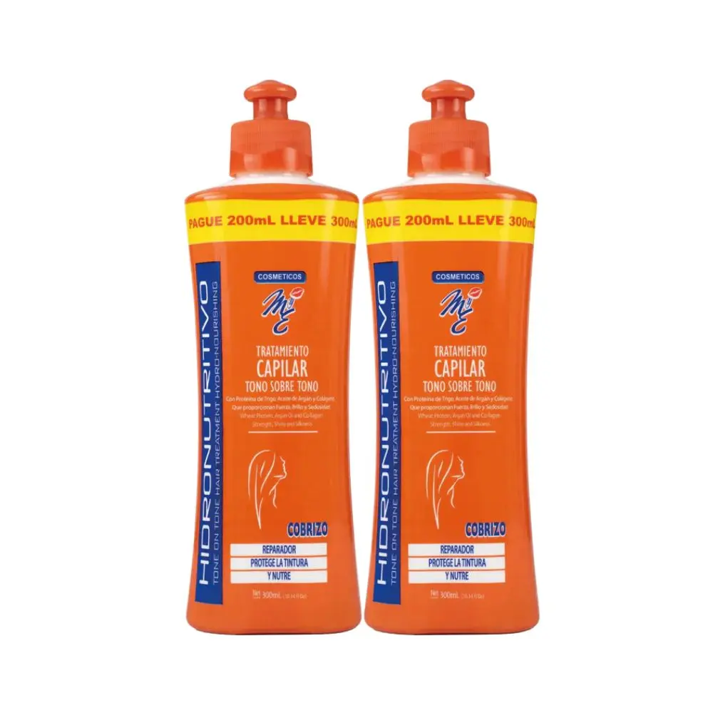 MyE Tono sobre Tono Tratamiento capilar Cobrizo 300mL (2 Pack)