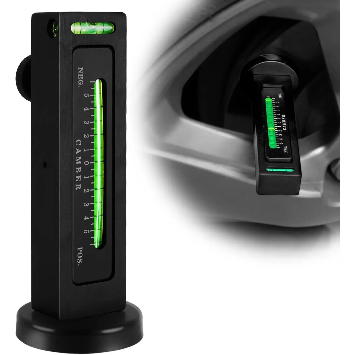 AXIZITECH Adjustable Magnetic Gauge Tool, Wheel Camber, Caster Pillar and Wheel Alignment Tools for Automotive Truck RV Tire Repair