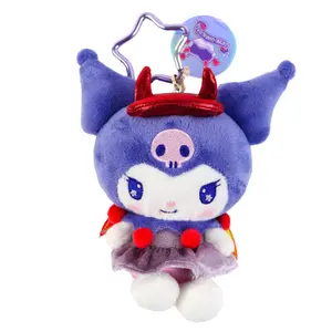 Kuromi Dark Plush Mascot Keychain  (Bright and Dark Angel Series)