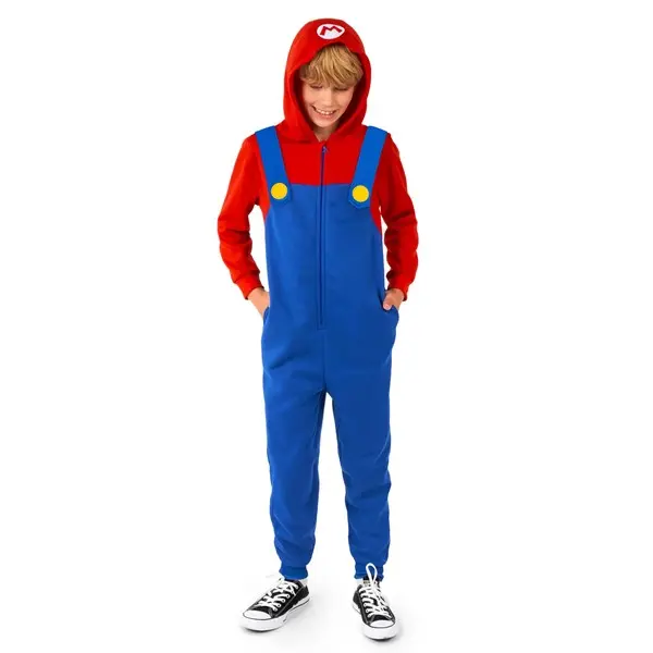 Kid's Super Mario Bros. Mario Costume Onesie