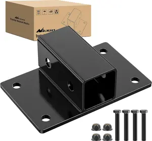 Nilight Bolt-On Tractor Bucket Trailer Hitch, 2-Inch Towing Receiver, 5/8-Inch Pin Hole, Class 3, 25573LBS Capacity, Truck & UTV Automotive Towing Accessory