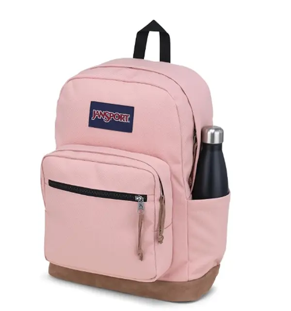 JanSport Right Pack Foggy Pink Backpack with Padded 15-inch Laptop Compartment