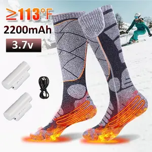 Washable Electric Heated Socks Rechargeable Battery Men Women Winter Foot Warmer