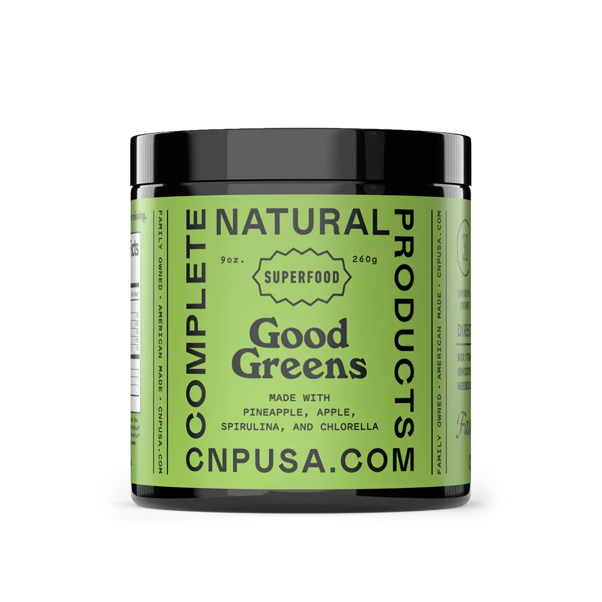 Good Greens Superfood Powder - Nutrient-Dense Blend with Pineapple Apple Baobab Fruit Spirulina Kale Chlorella & Wheat Grass for Daily Wellness